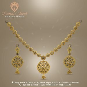 Gold Necklace Design 012